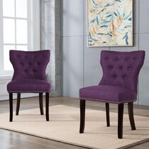 Wayfair Purple Wingback Kitchen Dining Chairs You ll Love in 2023